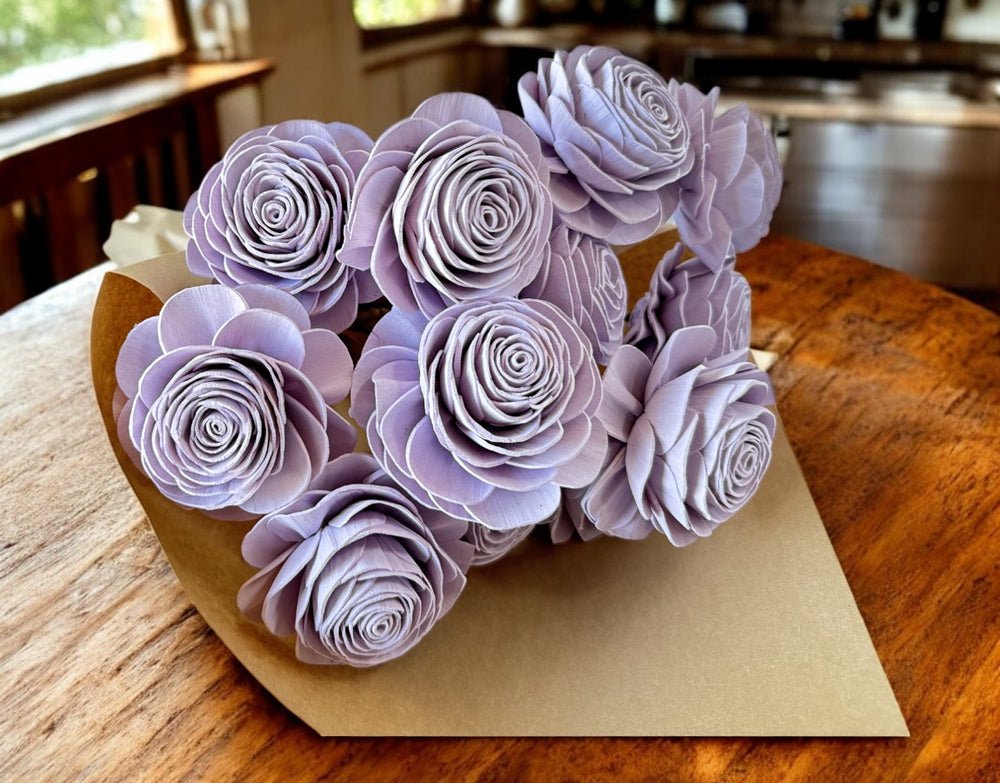 Stemmed Wood Flowers - New Beauty Lilac - Luv Sola Flowers