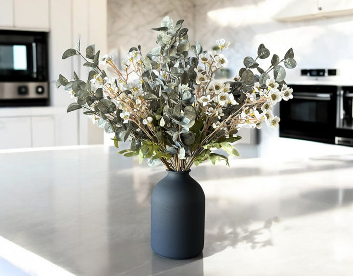 Eucalyptus Bloom Faux Arrangement - Eucalyptus and Dogwood - Luv Sola Flowers