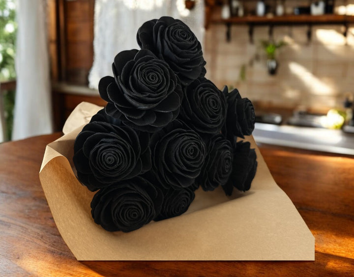 Stemmed Wood Flowers - New Beauty Black - Luv Sola Flowers