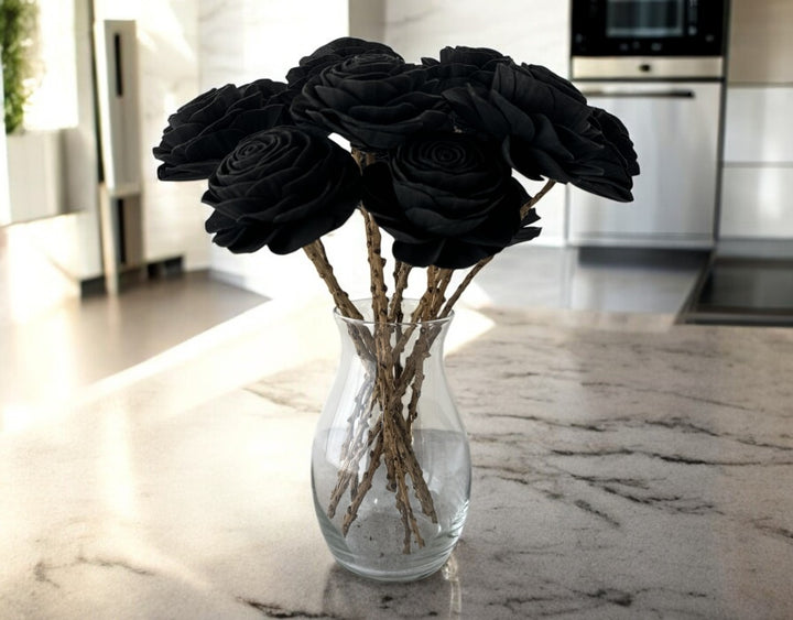 Stemmed Wood Flowers - New Beauty Black - Luv Sola Flowers