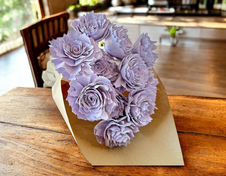 Stemmed Wood Flowers - Helena Lilac - Luv Sola Flowers