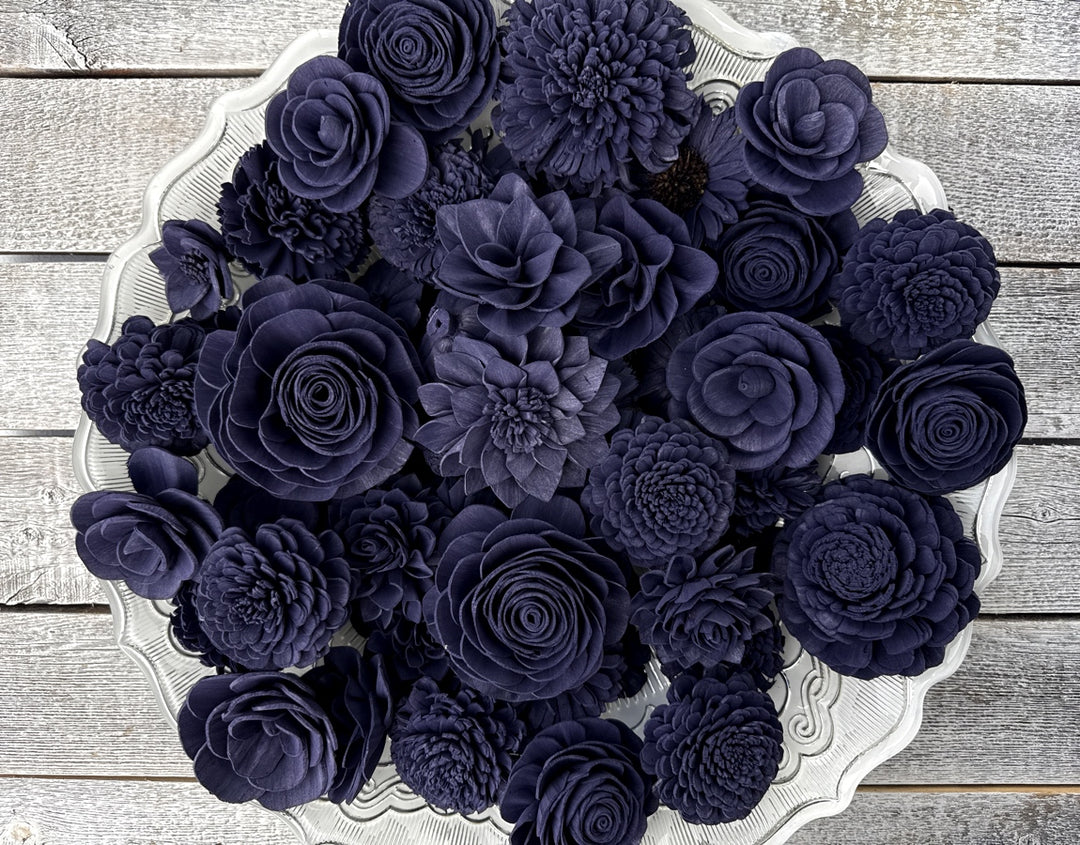 Sola Wood Flowers - Deep Sapphire Dyed Flowers - Luv Sola Flowers