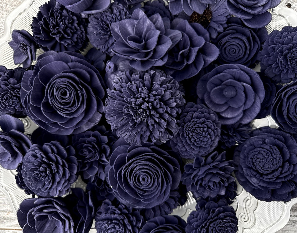 Sola Wood Flowers - Deep Sapphire Dyed Flowers - Luv Sola Flowers