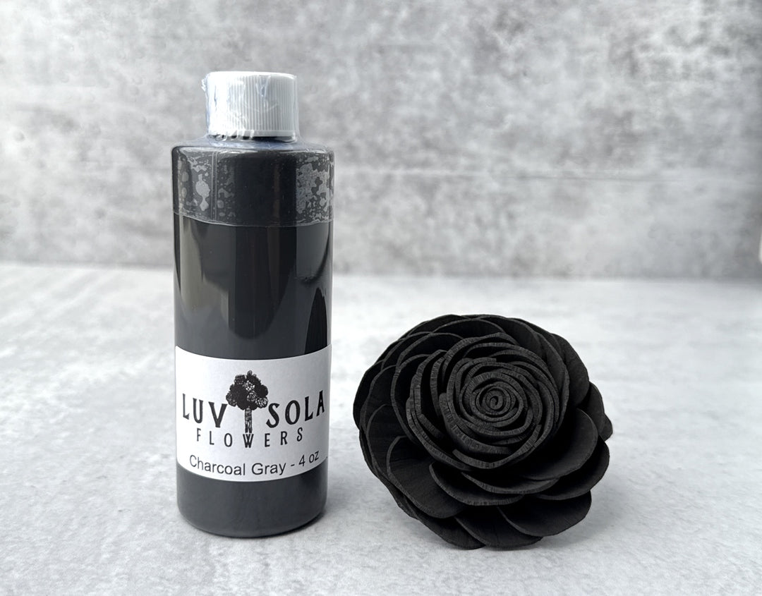 Wood Flower Dye - Charcoal Gray - Luv Sola Flowers