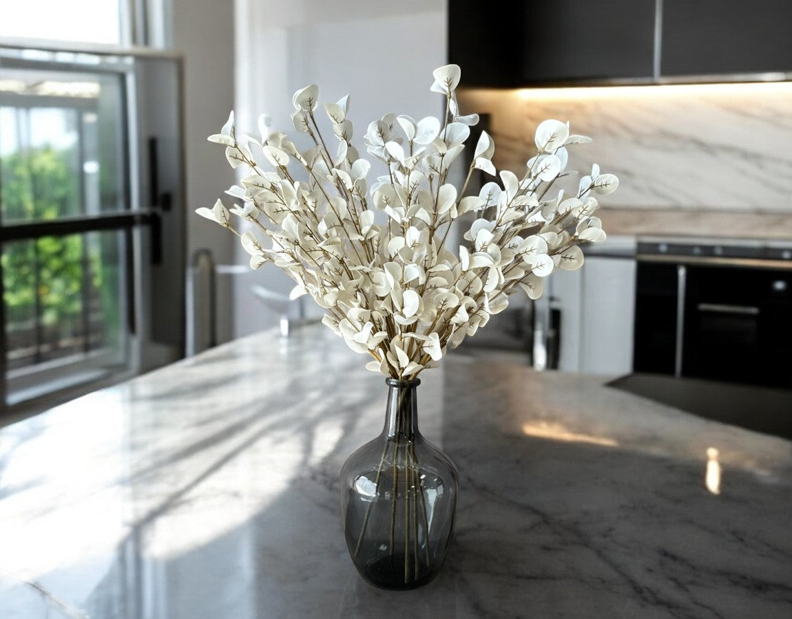 Faux Eucalyptus - White - Luv Sola Flowers