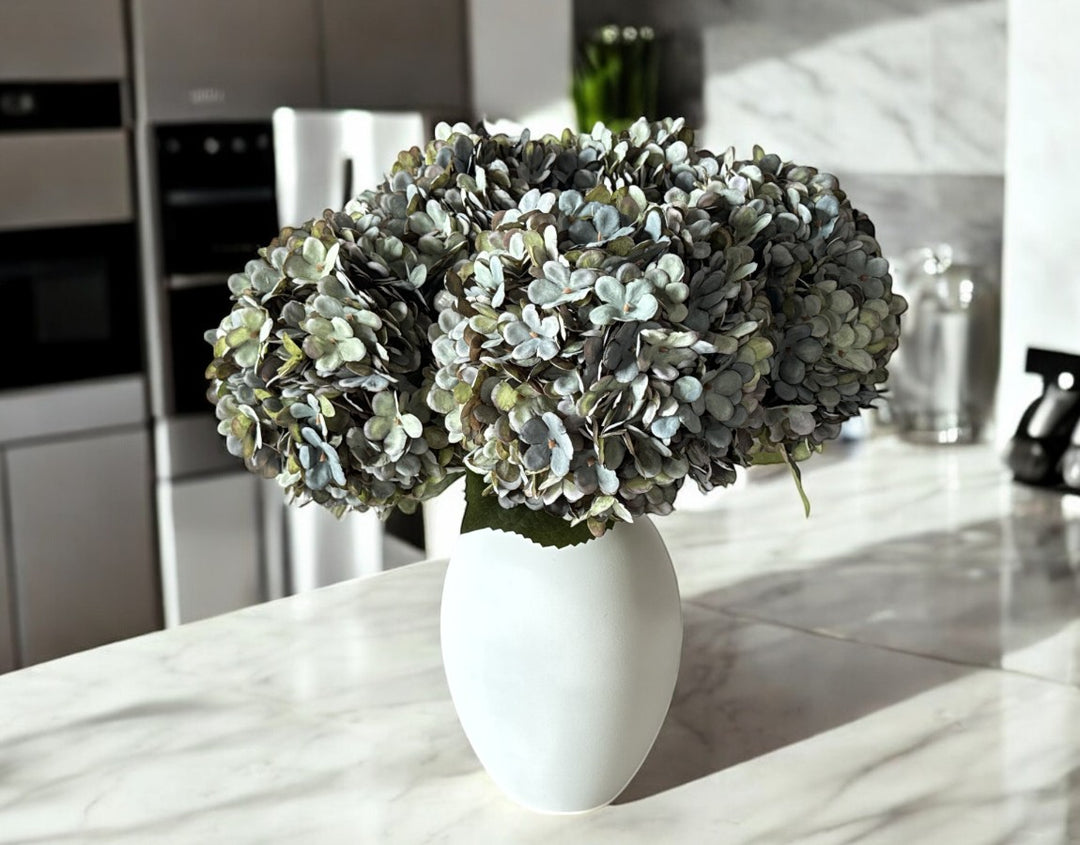 Faux Silk Hydrangea - Dusty Sage - Luv Sola Flowers