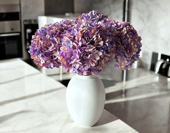 Faux Silk Hydrangea - Purple - Luv Sola Flowers