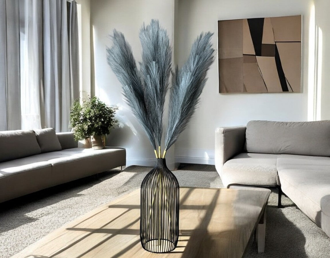 Tall Faux Pampas Grass - Blue Gray - Luv Sola Flowers