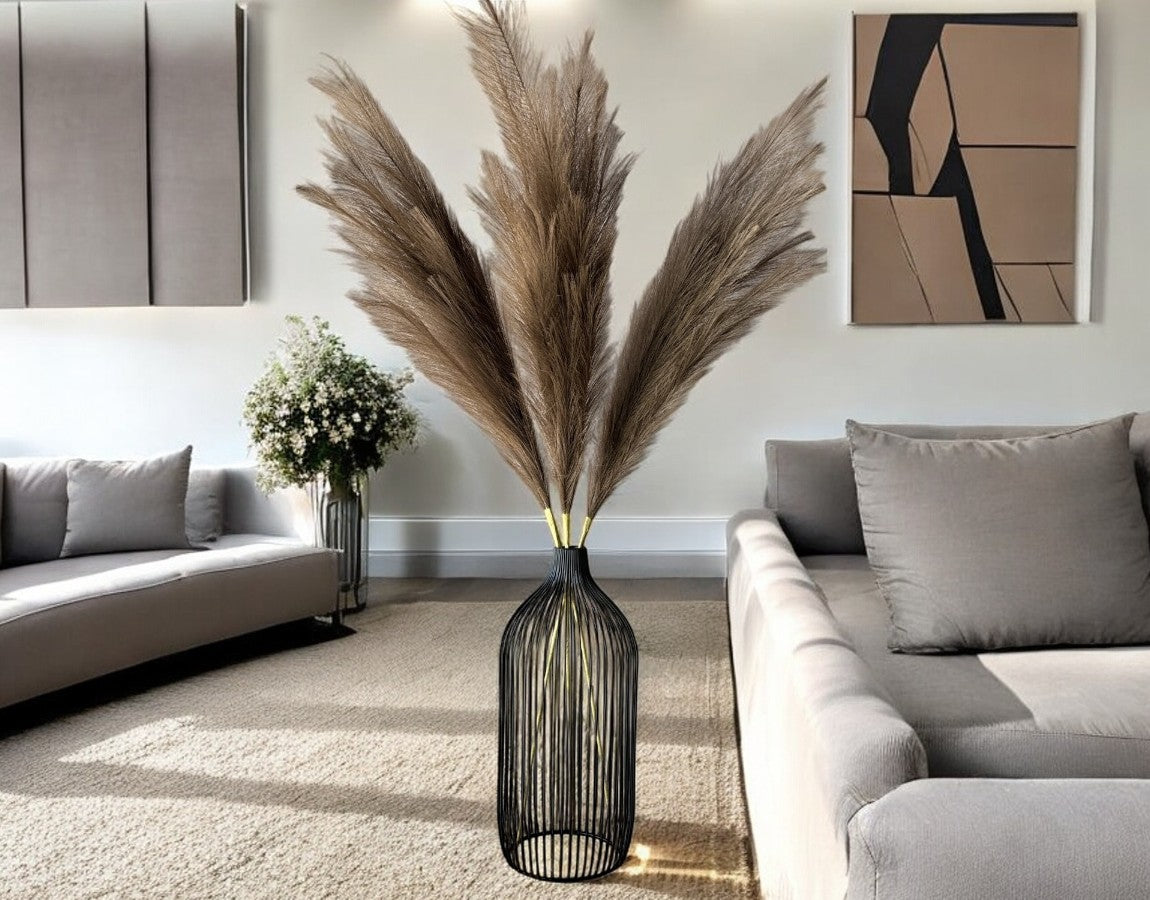 Tall Faux Pampas Grass - Brown - Luv Sola Flowers