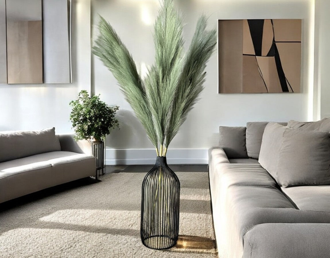 Tall Faux Pampas Grass - Green - Luv Sola Flowers