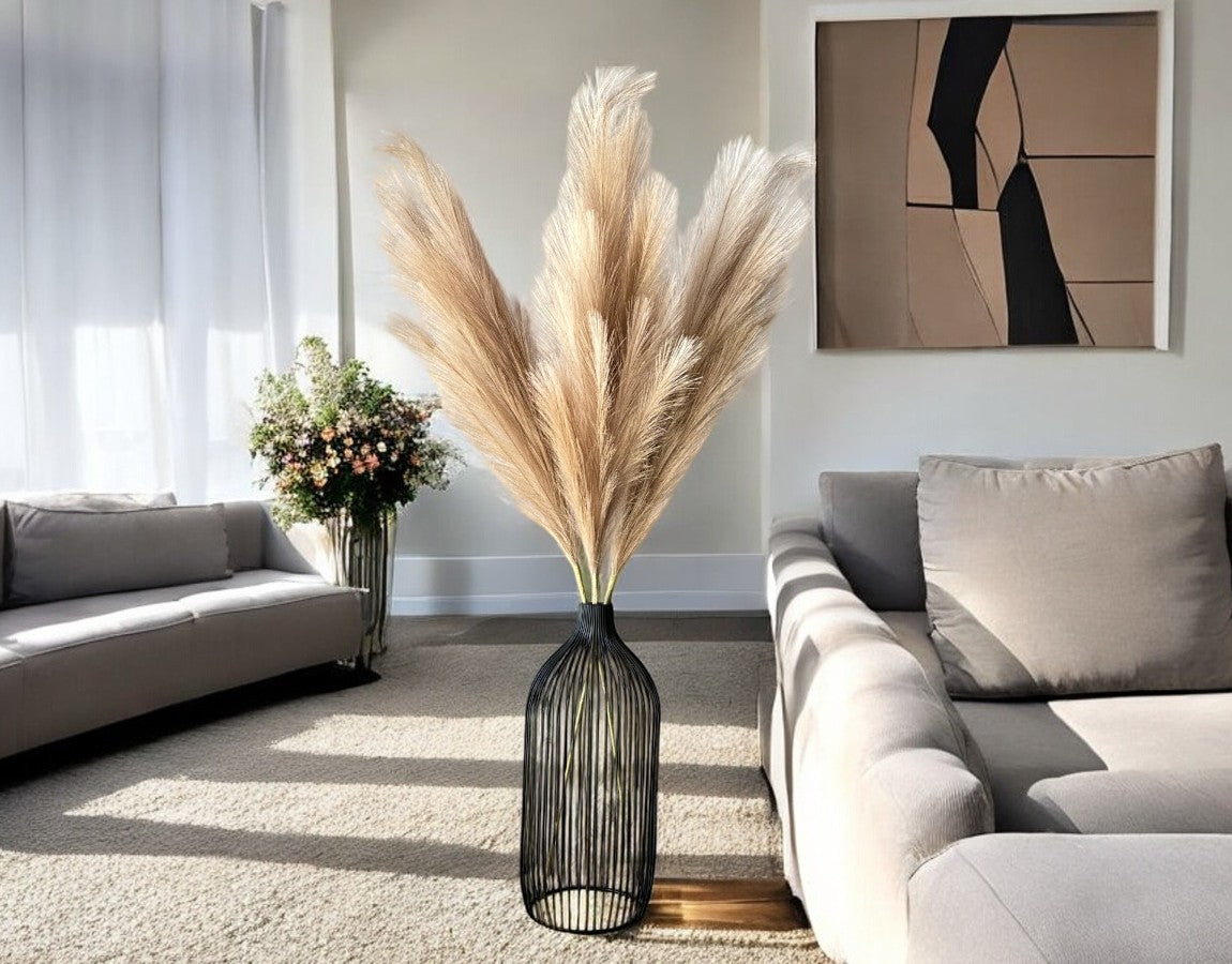 Tall Faux Pampas Grass - Rose Gold - Luv Sola Flowers