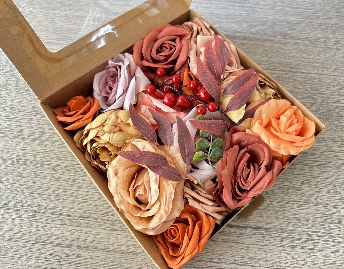 Artificial Flowers Combo Box - Autumn - Luv Sola Flowers