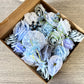 Artificial Flowers Combo Box - Dusty Blues - Luv Sola Flowers