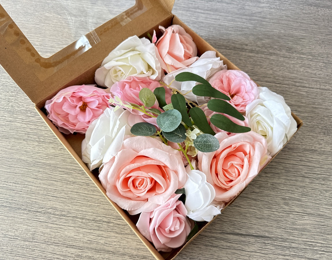 Artificial Flowers Combo Box - Princess Pinks - Luv Sola Flowers