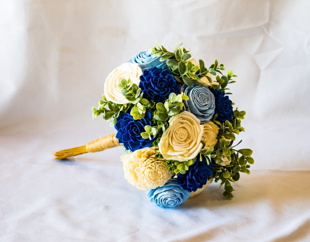 Sola Wood Flowers - Cool Blue Bouquet - Luv Sola Flowers