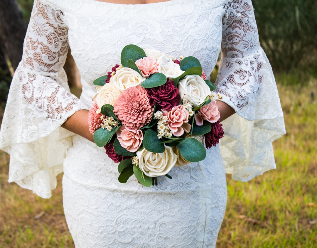 Sola Wood Flowers - Custom Large Bridal Bouquet - Luv Sola Flowers