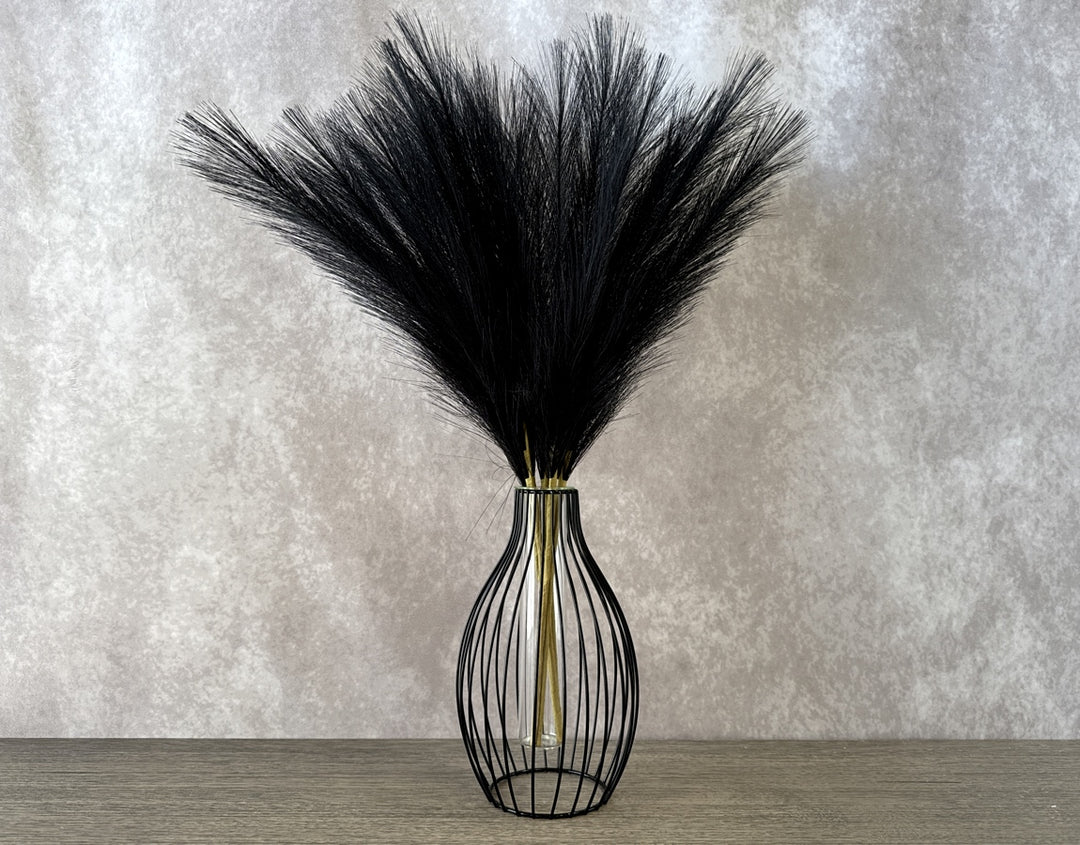 Faux Pampas Grass - Black - Luv Sola Flowers