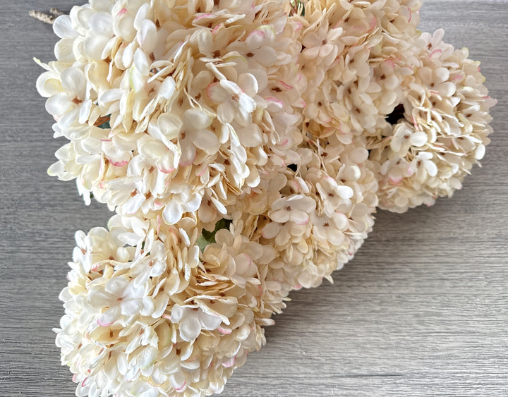 Faux Silk Hydrangea - Cream - Luv Sola Flowers