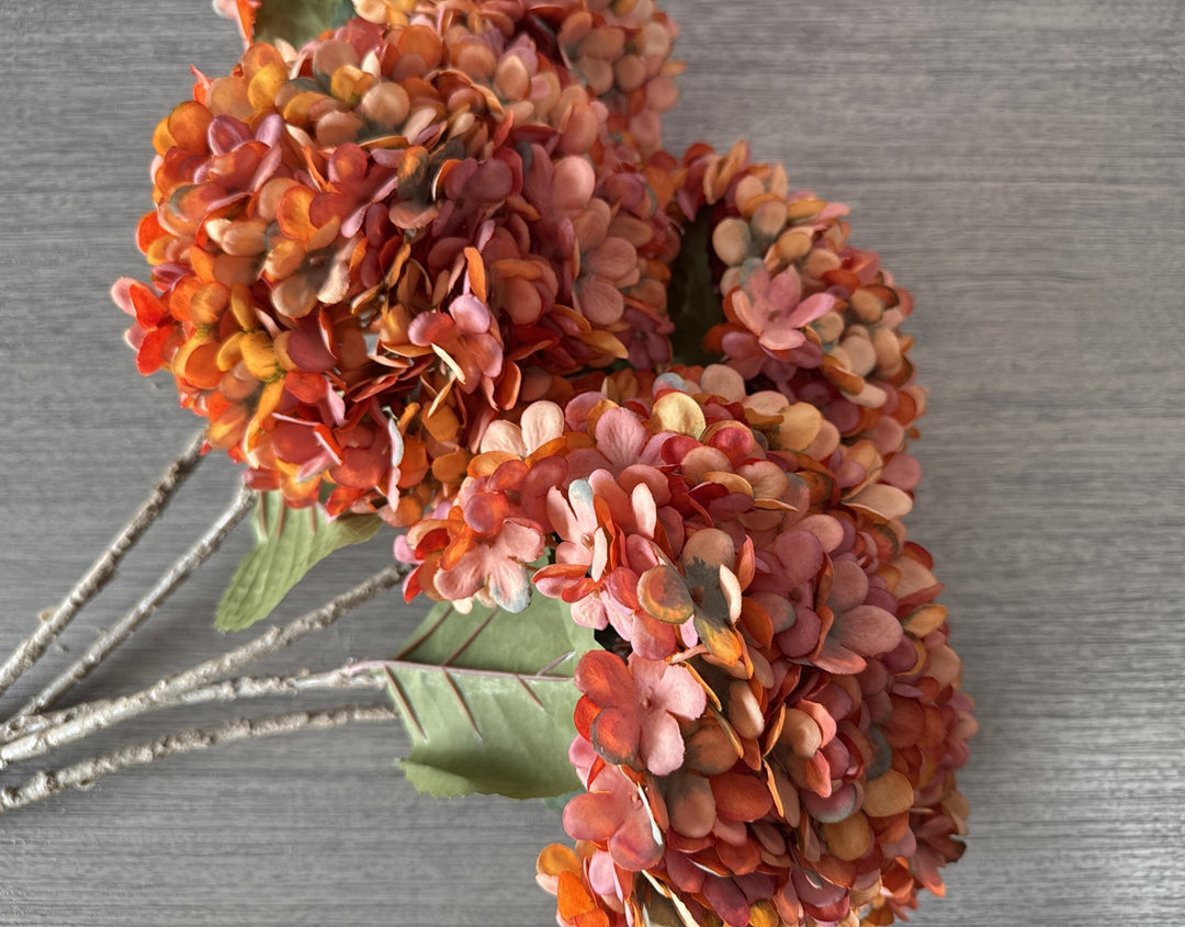 Faux Silk Hydrangea - Sunset - Luv Sola Flowers