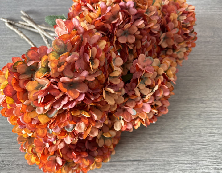 Faux Silk Hydrangea - Sunset - Luv Sola Flowers