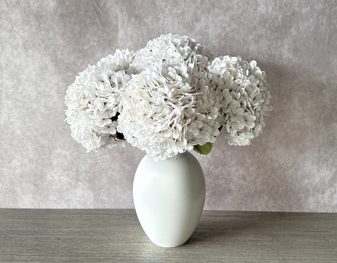 Faux Silk Hydrangea - White - Luv Sola Flowers