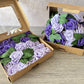 Foam Rose Box - Dark Purple & Lilac - Luv Sola Flowers