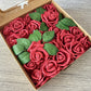 Foam Rose Box - Dark Red - Luv Sola Flowers