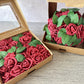 Foam Rose Box - Dark Red - Luv Sola Flowers