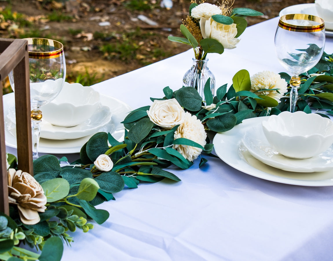 Eucalyptus Garland, Flower Garland, Floral Garland, Wedding Garland, Sola Flower Garland, buy Wooden Flower, Lily of Angeles