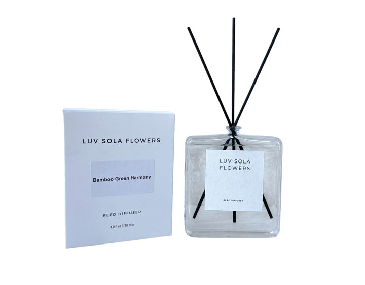 Reed Diffuser - Bamboo Green Harmony - Luv Sola Flowers