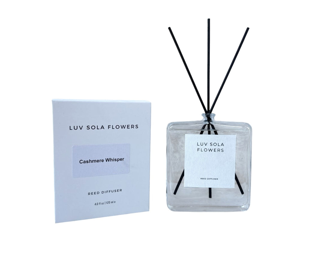 Reed Diffuser - Cashmere Whisper - Luv Sola Flowers